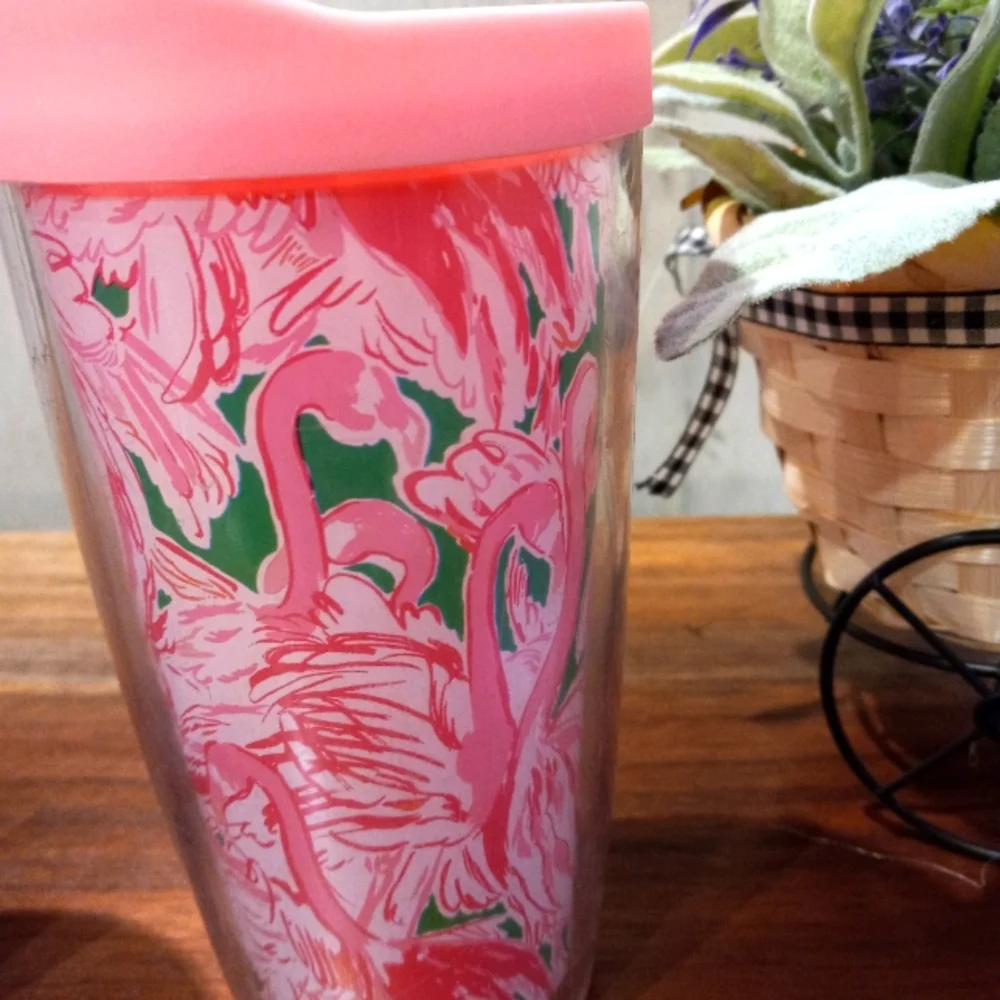 Lilly Pulitzer travel mug coffee wine for 2 - Picture 2 of 10